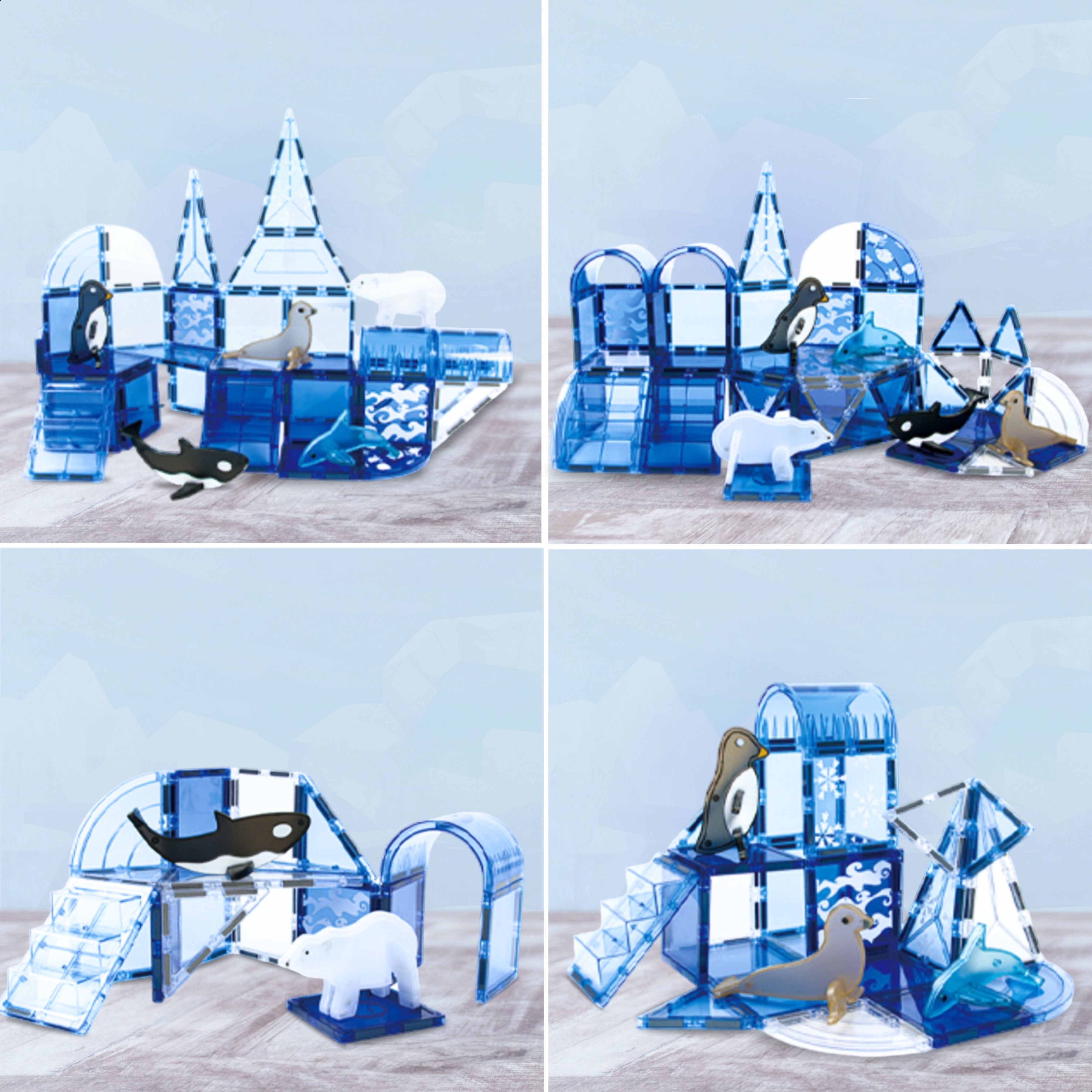 Magneettegels - Frozen Constructions Editie - 56 Stuks 