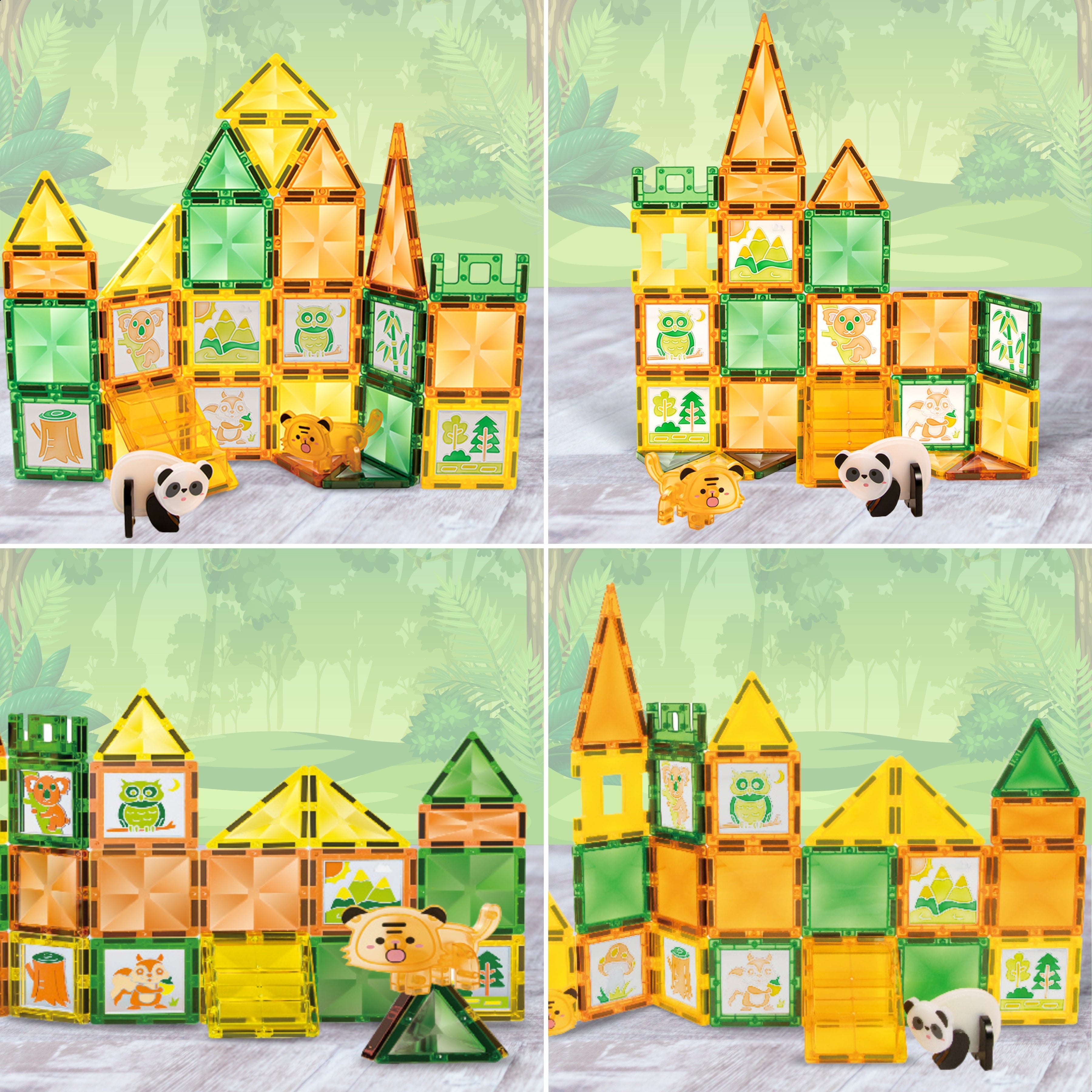 Magnetic Tiles - Jungle Journey Editie - 47 Stuks