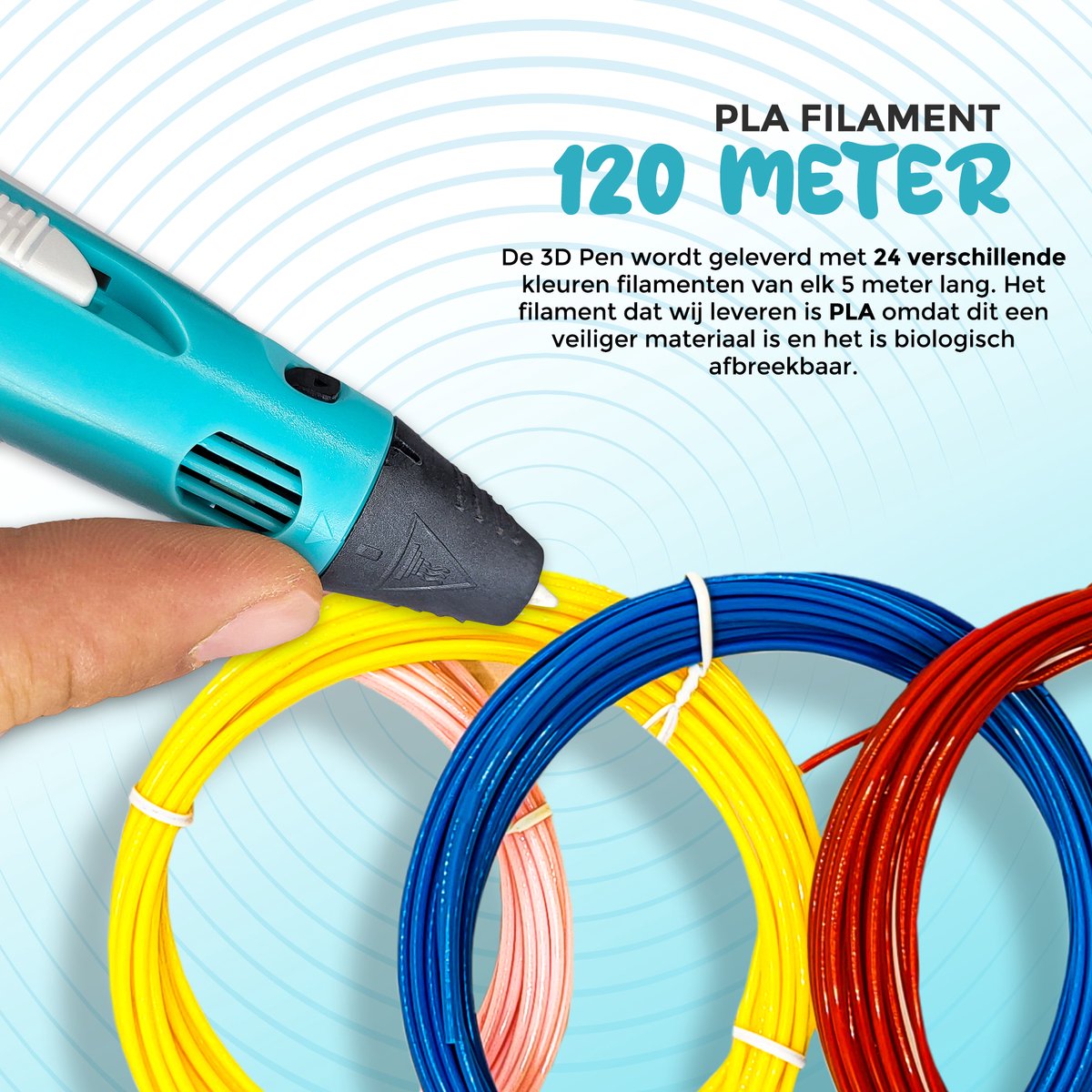 3D Pen XXL Starterspakket - Blauw