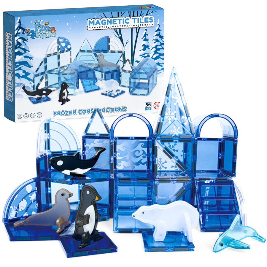 Magnetic Tiles - Frozen Constructions Editie - 56 Stuks