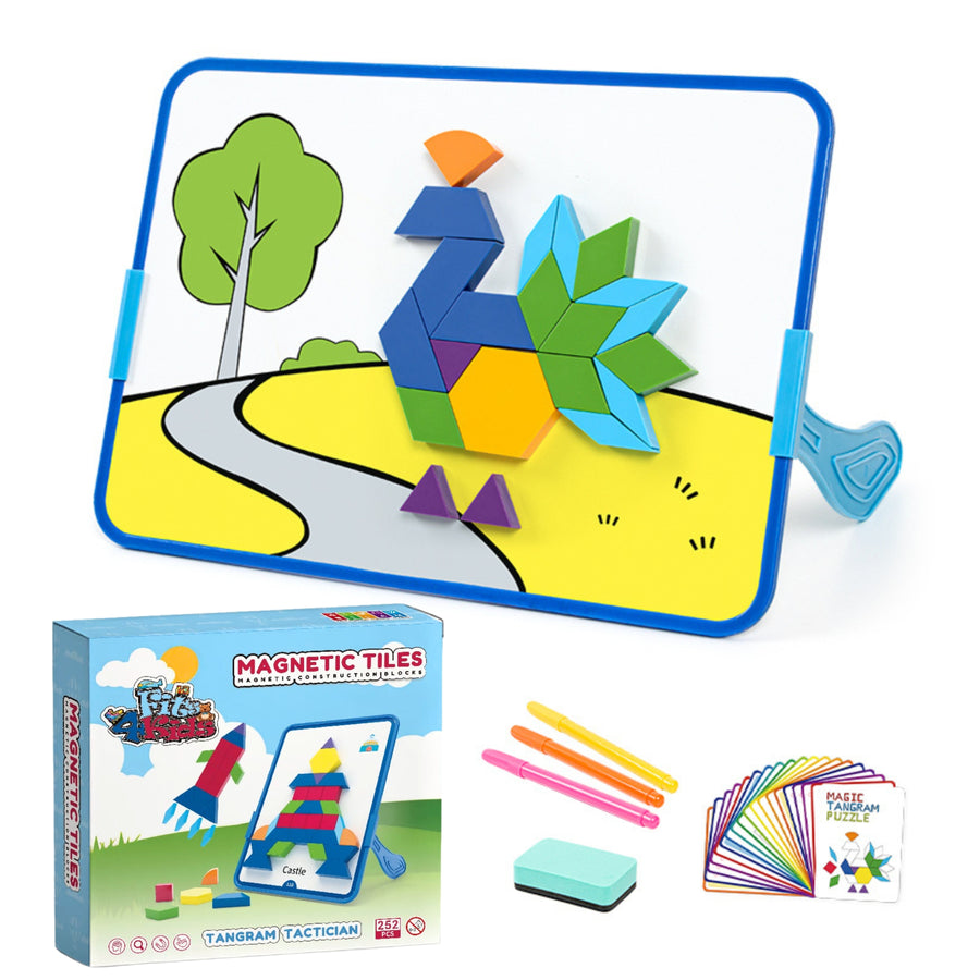 Magnetic Tiles - Tangram Tactician Editie - 252 Stuks