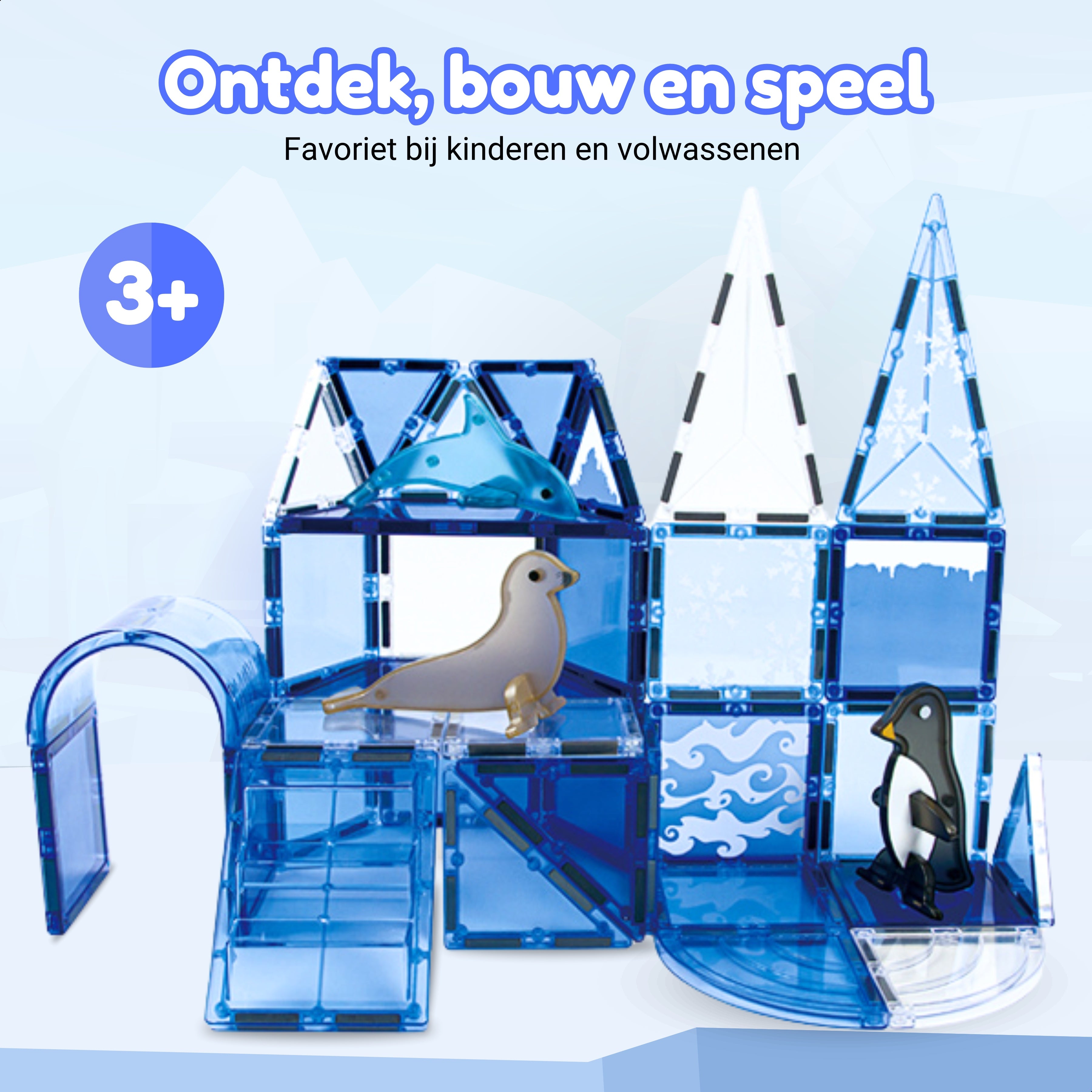 Magneettegels - Frozen Constructions Editie - 56 Stuks 