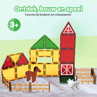 Magnetic Tiles - Farmyard Frenzy Editie - 76 Stuks