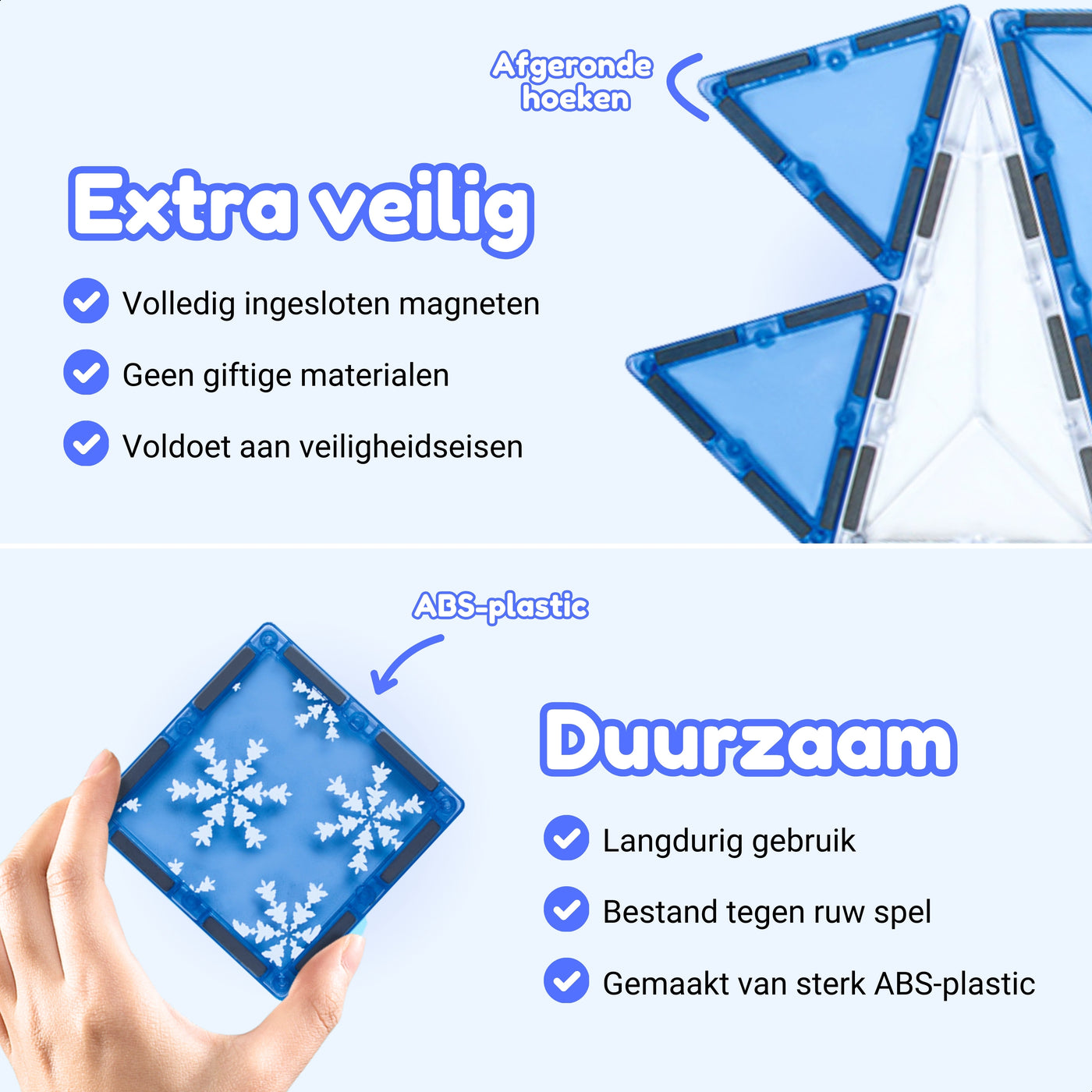 Magneettegels - Frozen Constructions Editie - 56 Stuks 