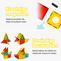 Magnetic Tiles - Construction Master Editie - 90 Stuks