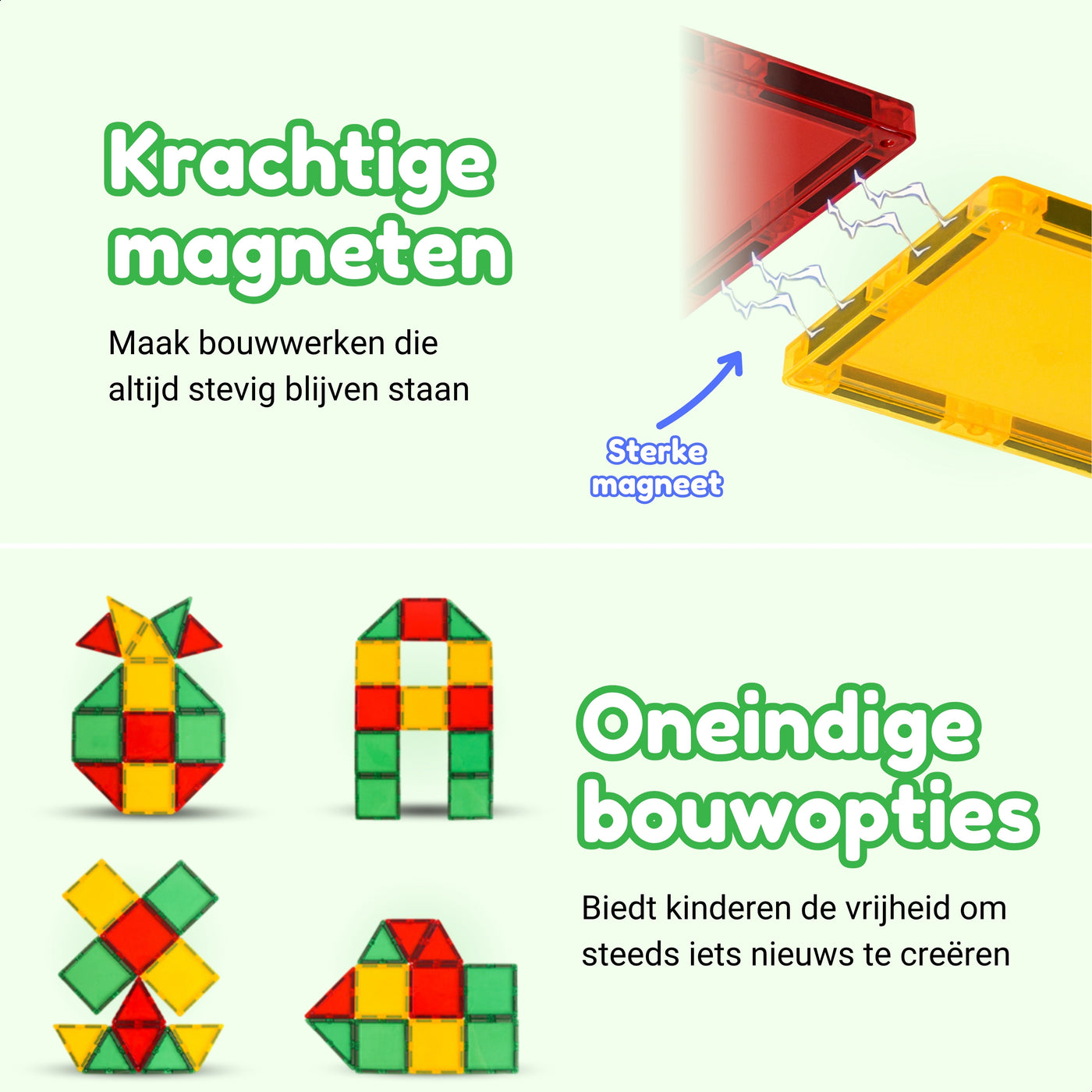 Magnetic Tiles - Farmyard Frenzy Editie - 76 Stuks