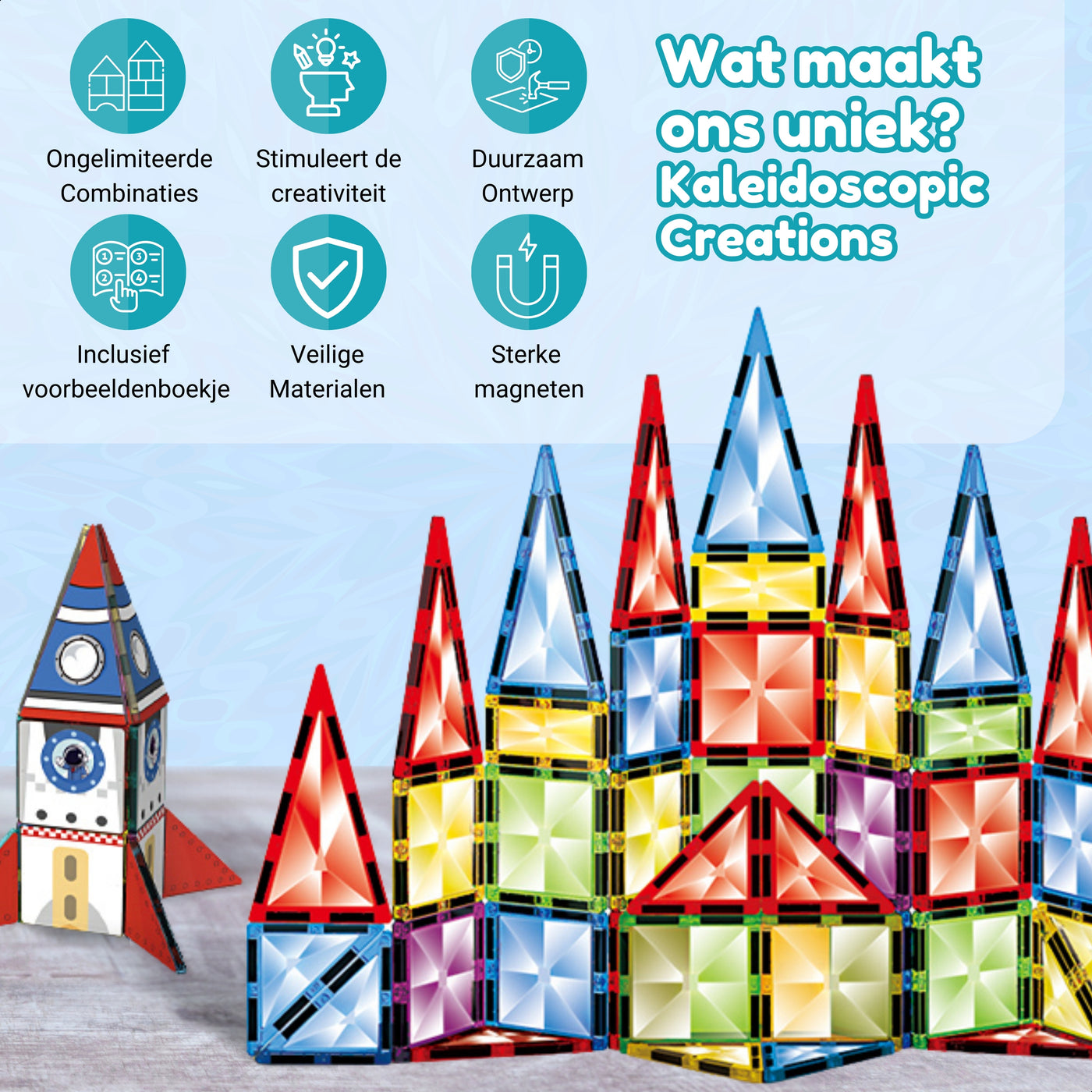 Magnetic Tiles - Kaleidoscopic Creations Editie - 100 (+99) Stuks