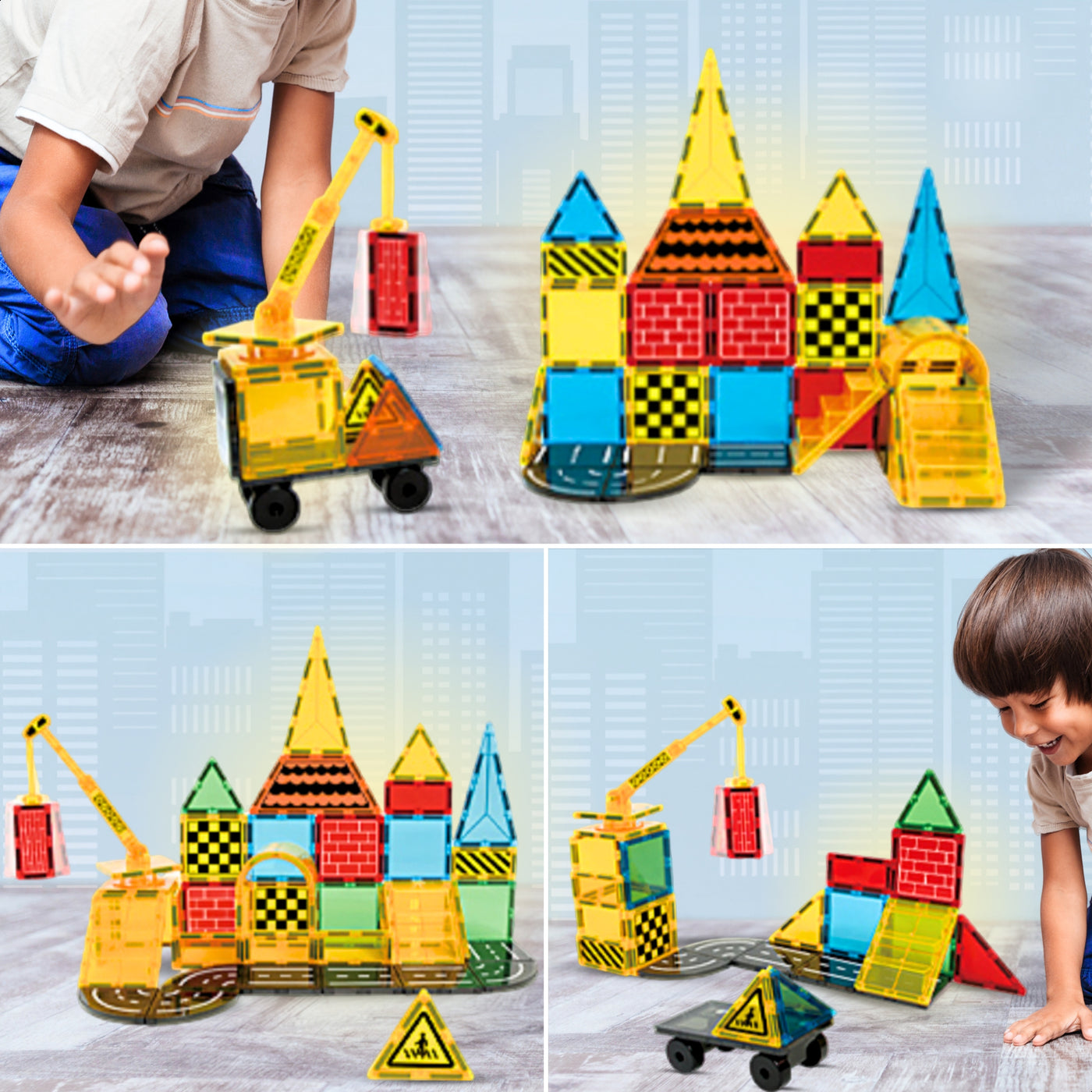 Magnetic Tiles - Construction Master Editie - 90 Stuks