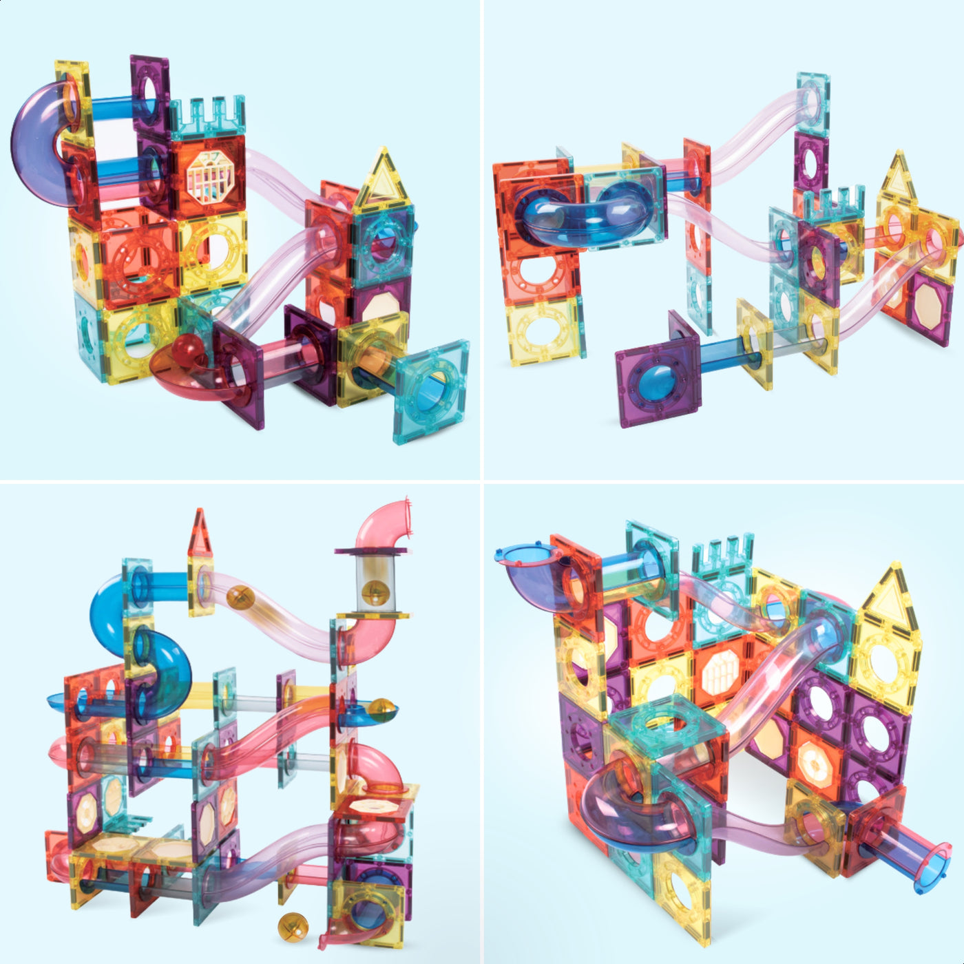 Magnetic Tiles - Marble Adventure Track - 136 Stuks