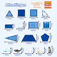 Magneettegels - Frozen Constructions Editie - 56 Stuks 