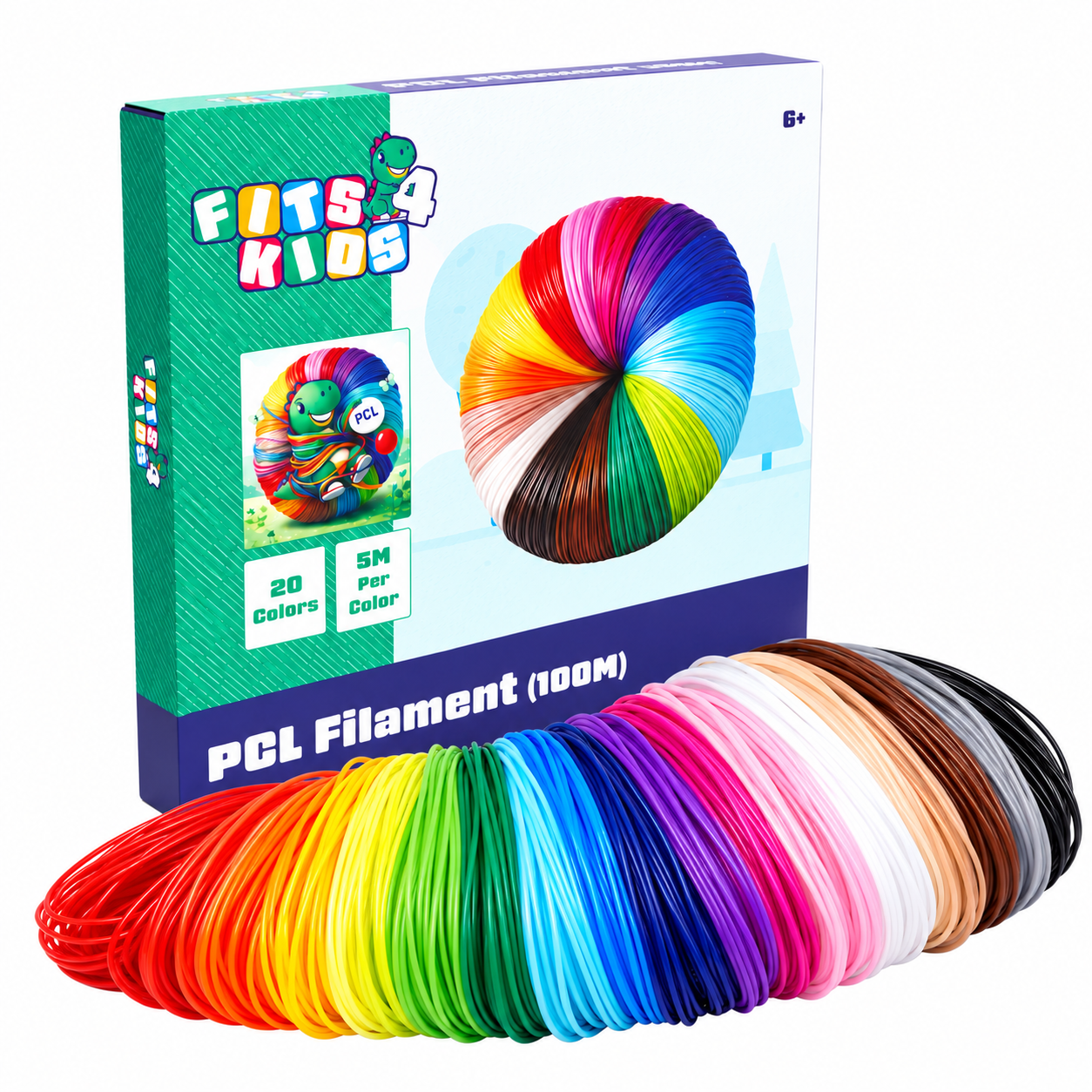 PCL Filament  - 20 Kleuren -  100 Meter