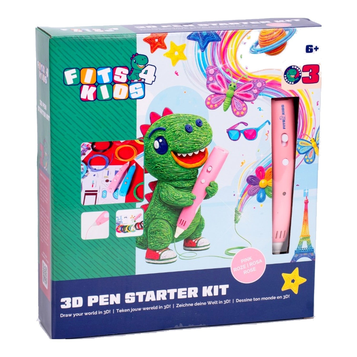 3D Pen Starterspakket Draadloos - Roze