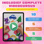 Inclusief videocursus met 20 video's bij de draadloze 3D pen (roze)