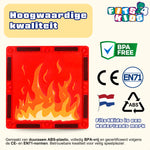 Magnetic Tiles Fire Fighters van Fits4Kids BPA-vrij en gecertificeerd volgens CE en EN71