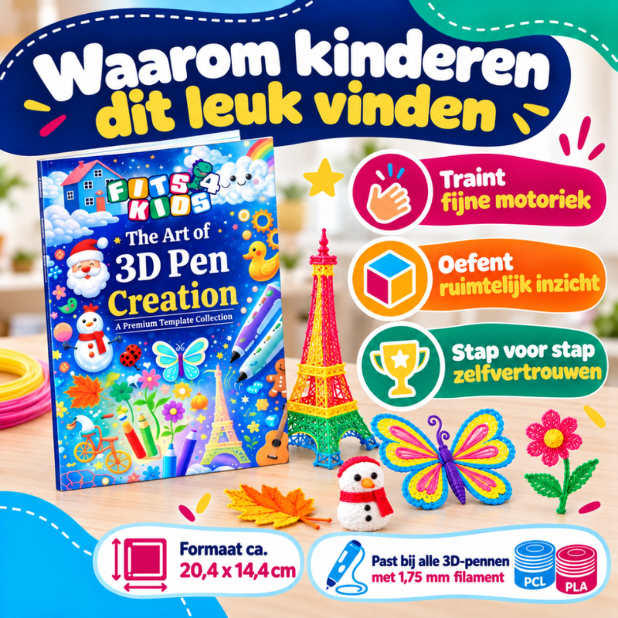 Waarom kinderen het Sjablonenboek 2026 Edition leuk vinden
