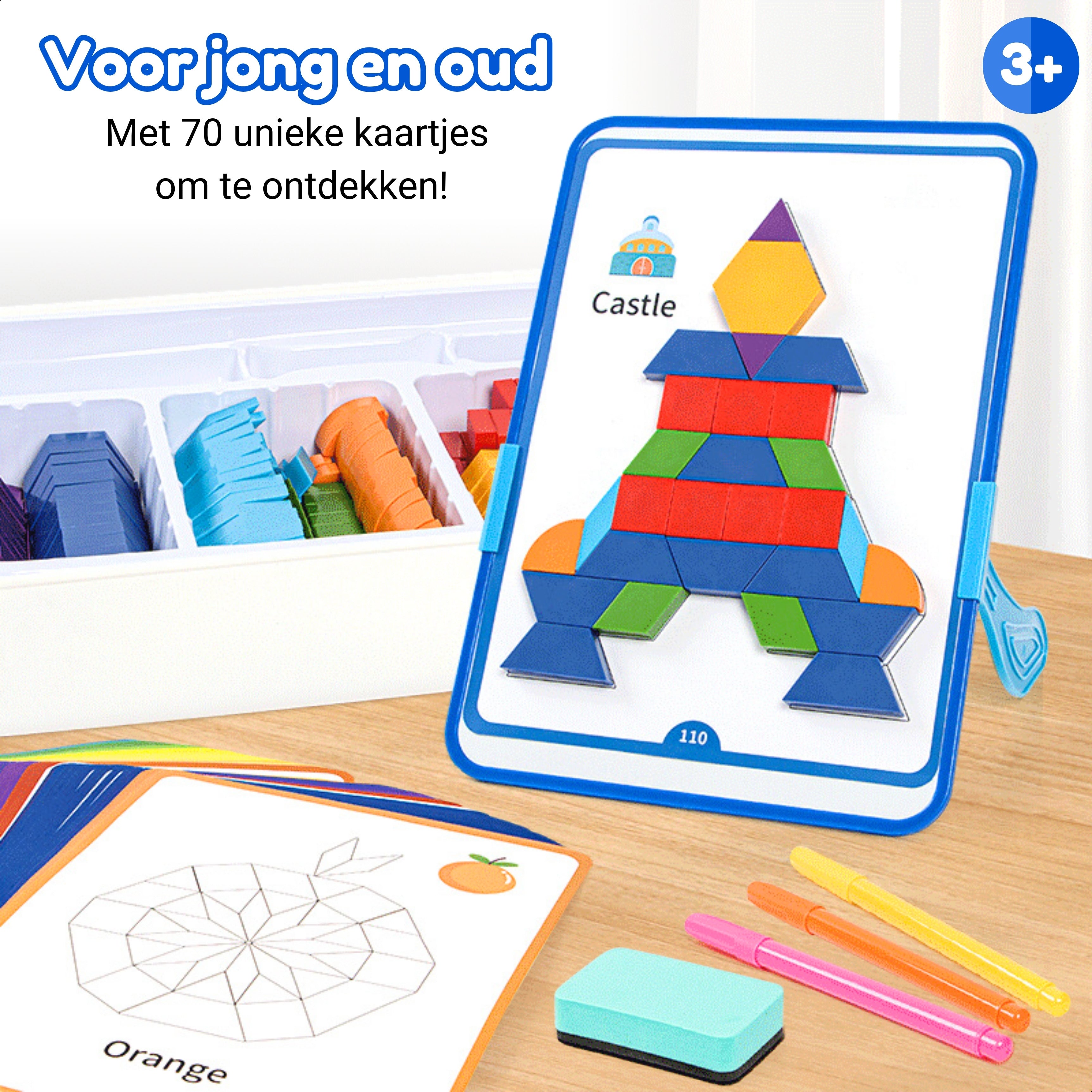 Tangram Tactician van Fits4Kids geschikt voor jong en oud