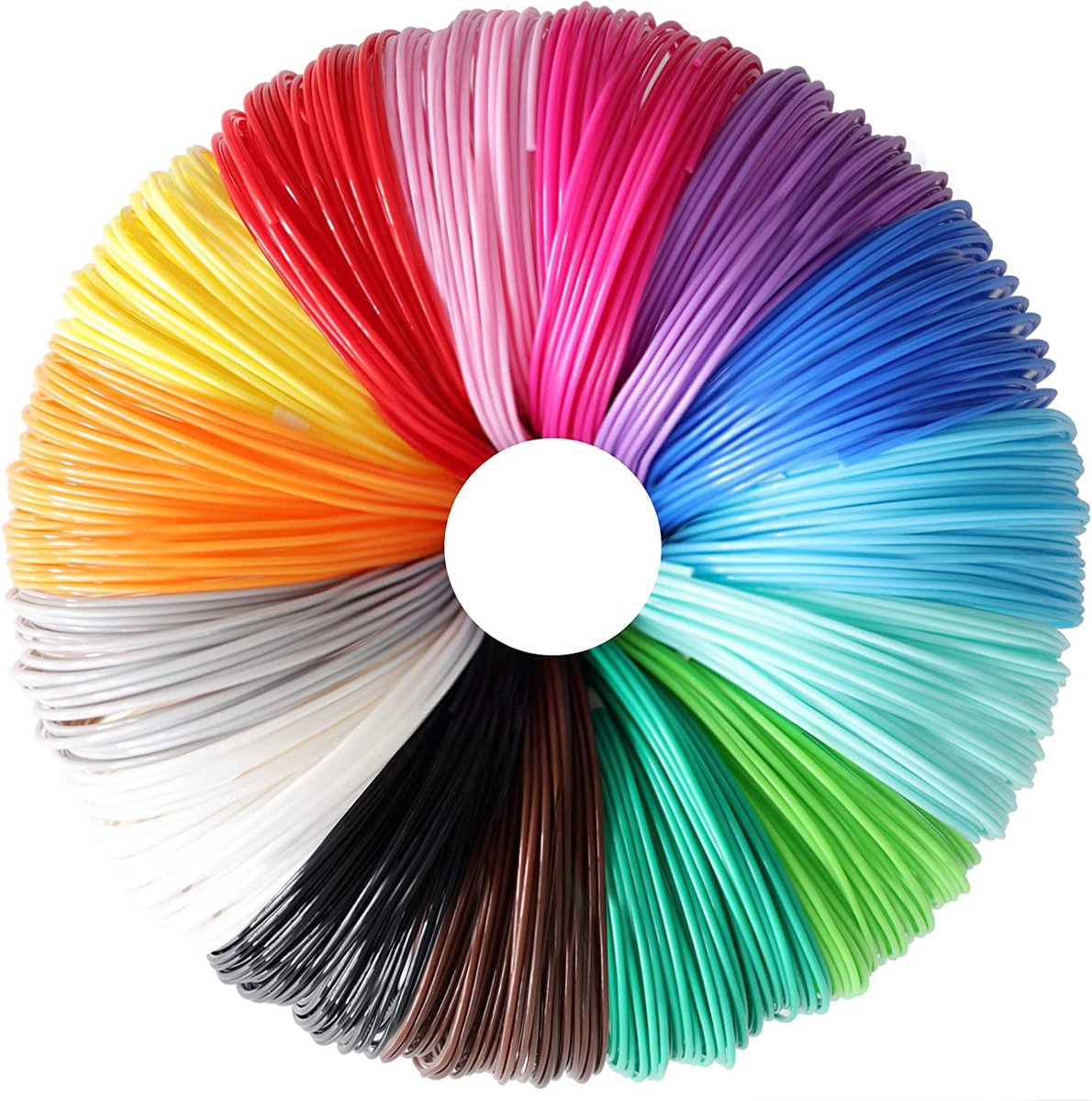 20 kleuren PLA-filament (100 meter)