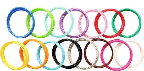 20 kleuren PLA-filament (100 meter)